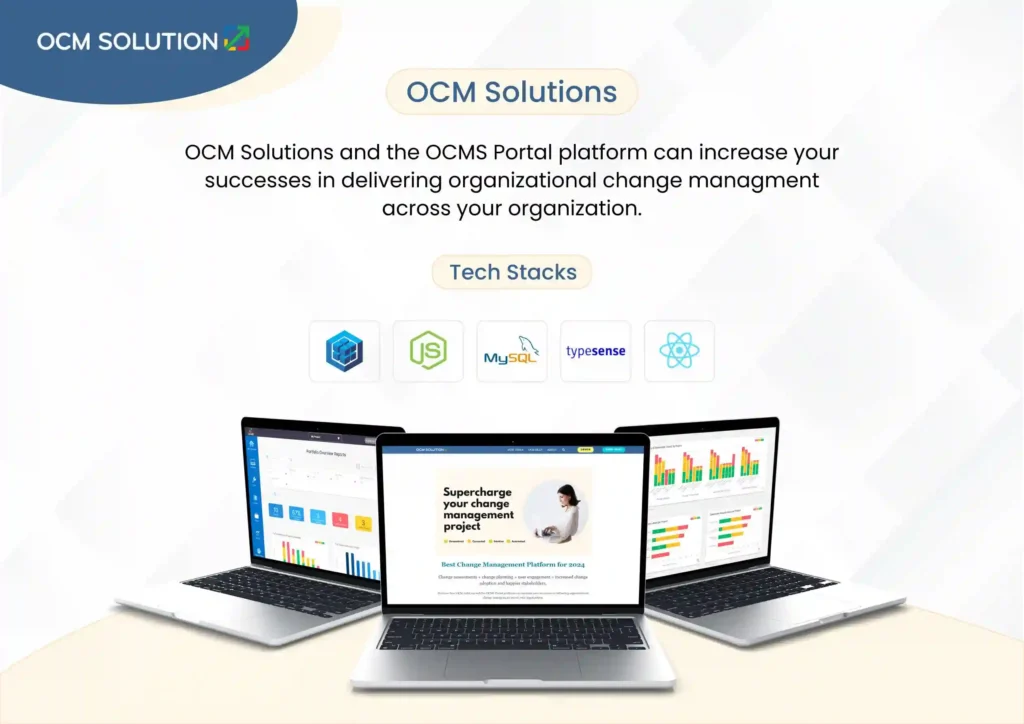 OCM Solution SaaS dashboard