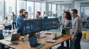 Cloud AI architecture connecting enterprise data pipelines and cloud platforms.